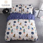 Kids Bedding Flourish Wholesale Cartoon Character Printed 100% Cotton Kids Girls Bedding Sets