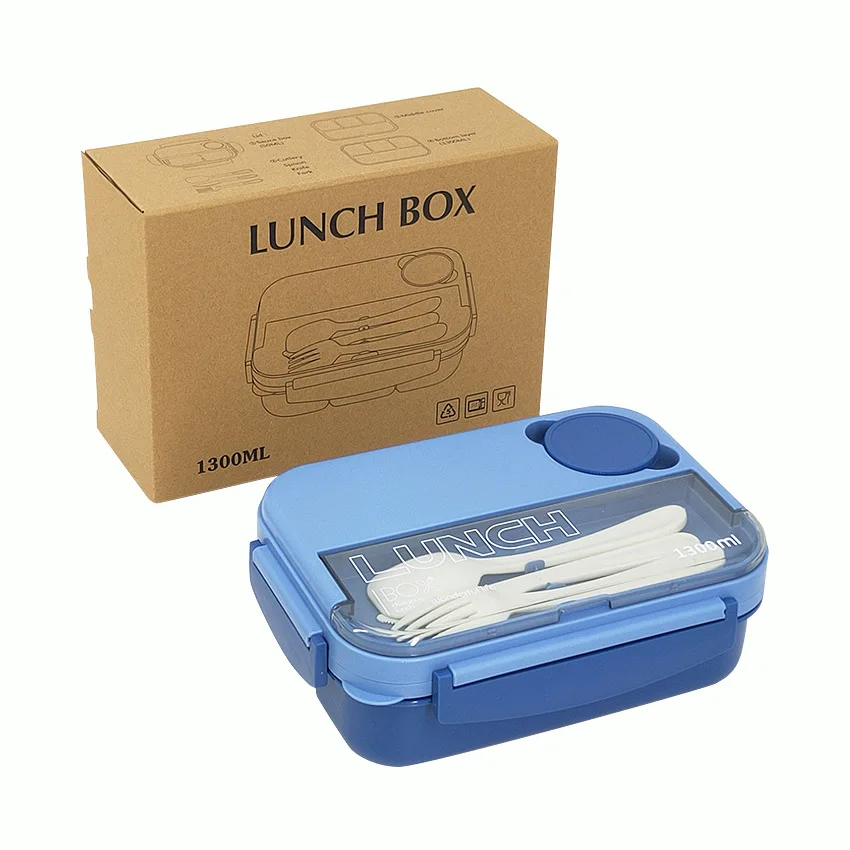 Kids Bpa Free Plastic Lunchbox Microwave Safe Leakproof Bento Lunch Box