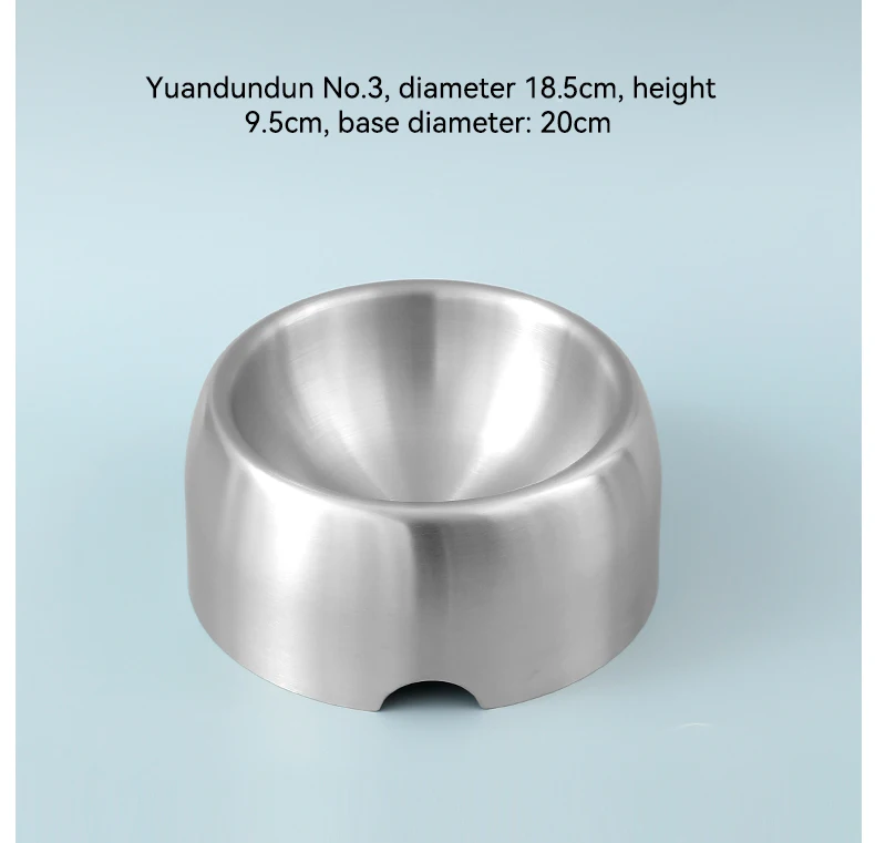 New 304 Stainless Steel Pet Bowl 18 5CM Large Size Pet Food and Water Feeding Bowl Easy to Clean Pet Supplies manufacture