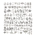 Beads Beads Large 100pcs Mixed Per Set Designer Charms Alloy Jewelry Beads Large For Diy Bracelet Leaf Charms