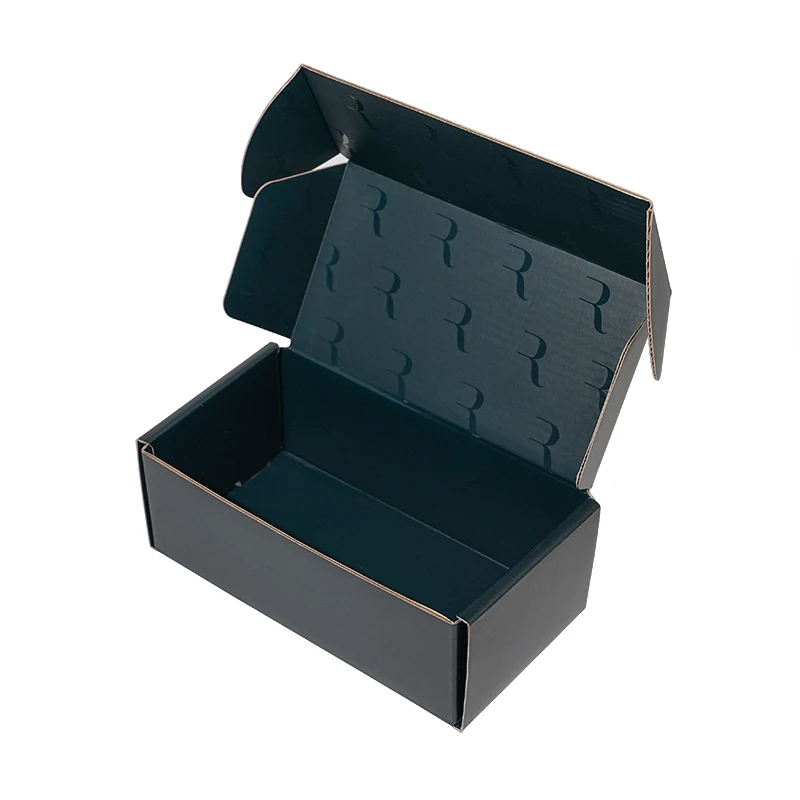 product recyclable rigid shipping corrugated box custom luxury mailer box with matt lamination uv print for gift packaging-4