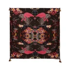 High Hijab Factory High Quality Women Headscarf Square Hijab Shawl Red-crowned Crane Print Scarf