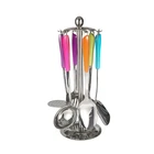 Household Household 201 Stainless Steel Multicolor Handle Kitchenware Set Polished Mirror Kitchenware