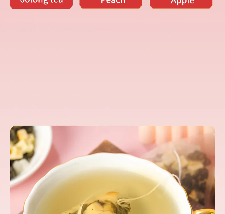 Peach Oolong Beauty Tea Natural Skin Detox Flavorful Tea Women Improves Dull Skin Enhances Glow