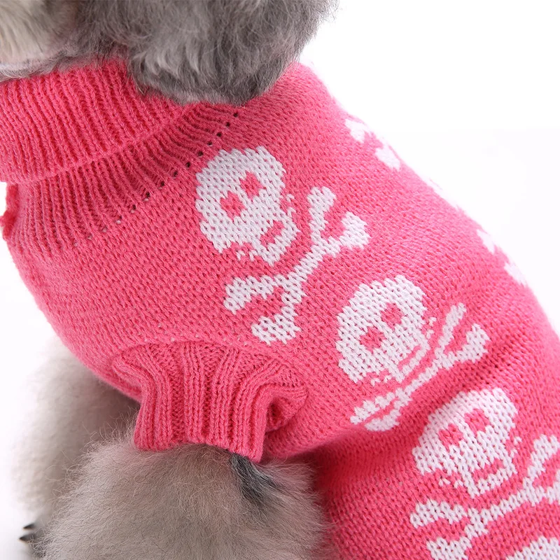 product halloween theme turtleneck knitted pullover dog sweater for small medium dogs autumn winter warm soft apparel-55