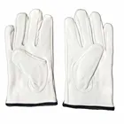 Gloves Goatskin Leather Driver Work Protection Safety Gloves With Elastic Band And Hookloop Adjustable Cuff