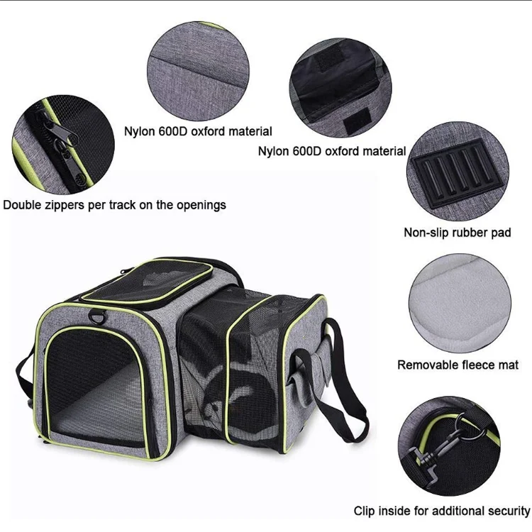 Nankatoavina ny zotram-piaramanidina Pet Carrier Pet Carrier Airline Approved