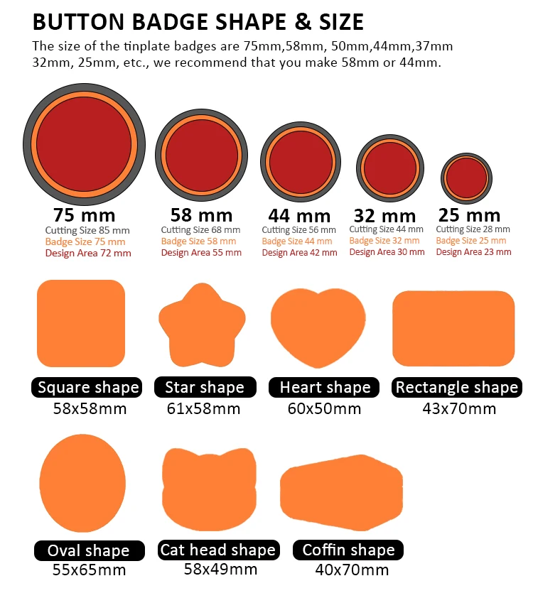 Presse Metal Badges OEM Factory Promotional Gifts Custom Printed Logo Blank Round Button Badge Pin Custom Tinplate Button Badge supplier