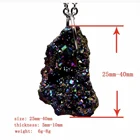 Necklace Crystal Wholesale Natural Agate Necklace Crystal Tooth Original Stone Dazzling Irregular Diy Pendant
