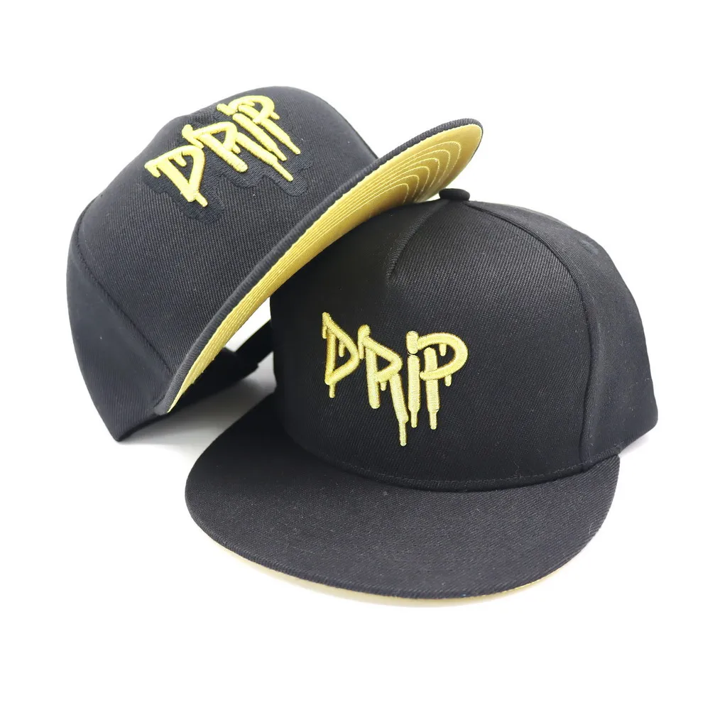 2022 New Designs Black Custom Golden Thread 3d Embroidery Snapback Caps Hat  Urban Hip-hop Flat Bill Embroidery Snapback Caps - Buy 3d Embroidery  Snapback Caps,Custom Flat Bill Snapback Urban Hat,Custom Hip Hop