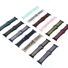 Two-color Exercise Bands Smart Watch Strap 20MM 24MM 38MM 40MM Custom Size Strap For IWatch Brand