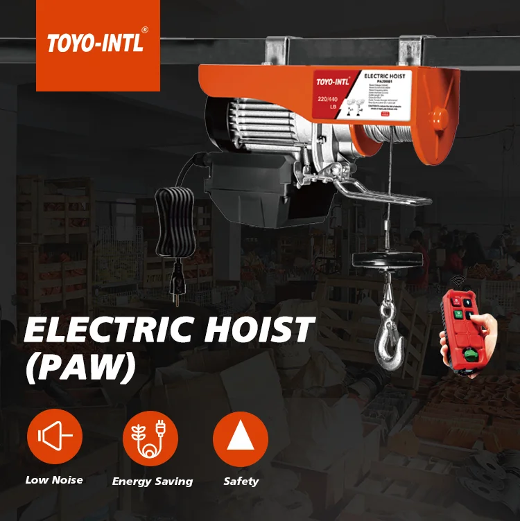 Toyo Intl Pa Type Electric Hoist V V V Wireless Remote Control