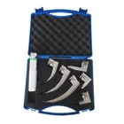 Best Quality Fiber Optic Laryngoscope Set With 6 Miller Blades And Handle Reusable Anesthesia