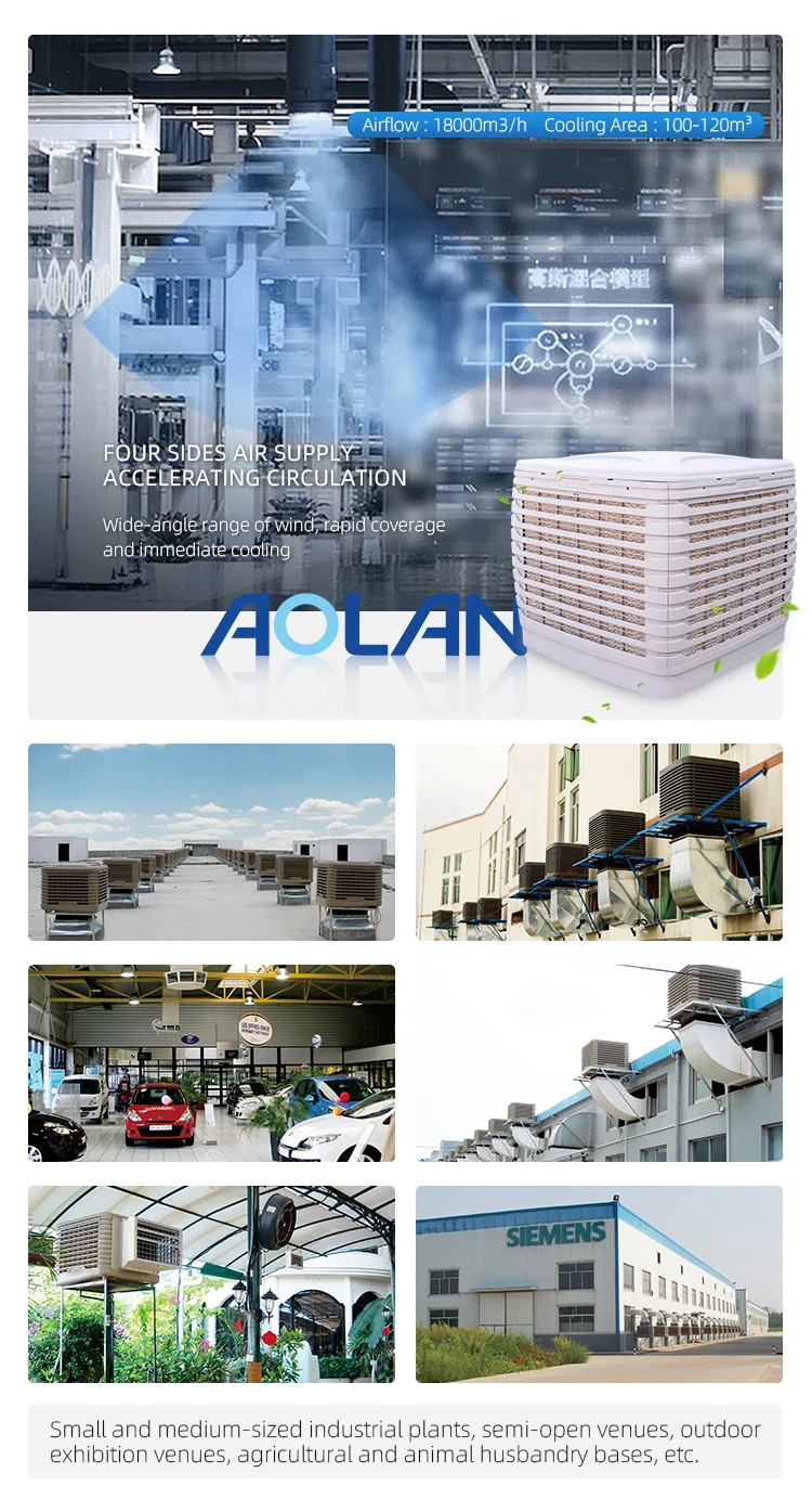 Evaporative Hvac Air Conditioner, 18000cmh, 1.1KW, 18000m³ - detail 12