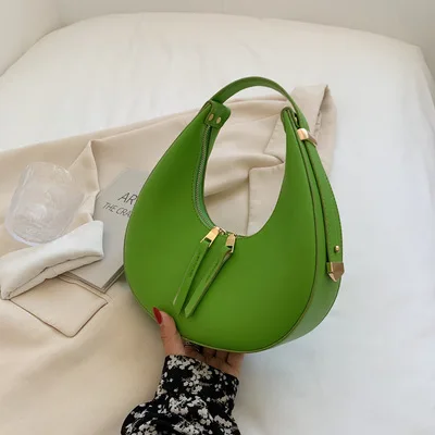 New arrival small shoulder bag women bag pu leather underarm bag fashion ladies handbags trendy solid color handbags for women