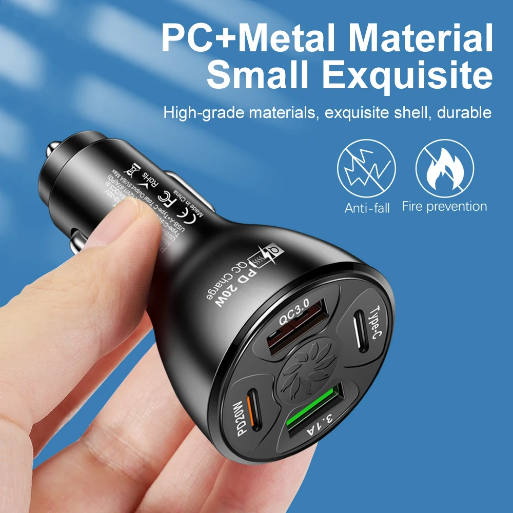 Car Usb Charger Quick Charge 3.0 Qc 3.0 Dual Usb Fast Charging Car