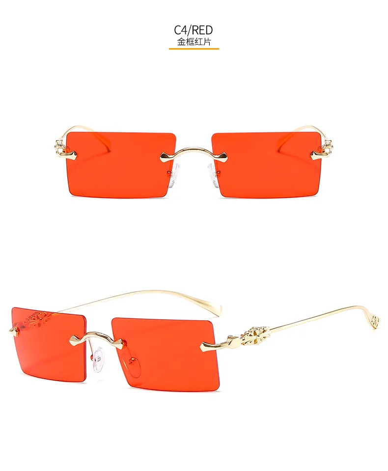 C DE RIMLESS ANGULAR FRAME SUNGLASSES CT0695 IN METAL