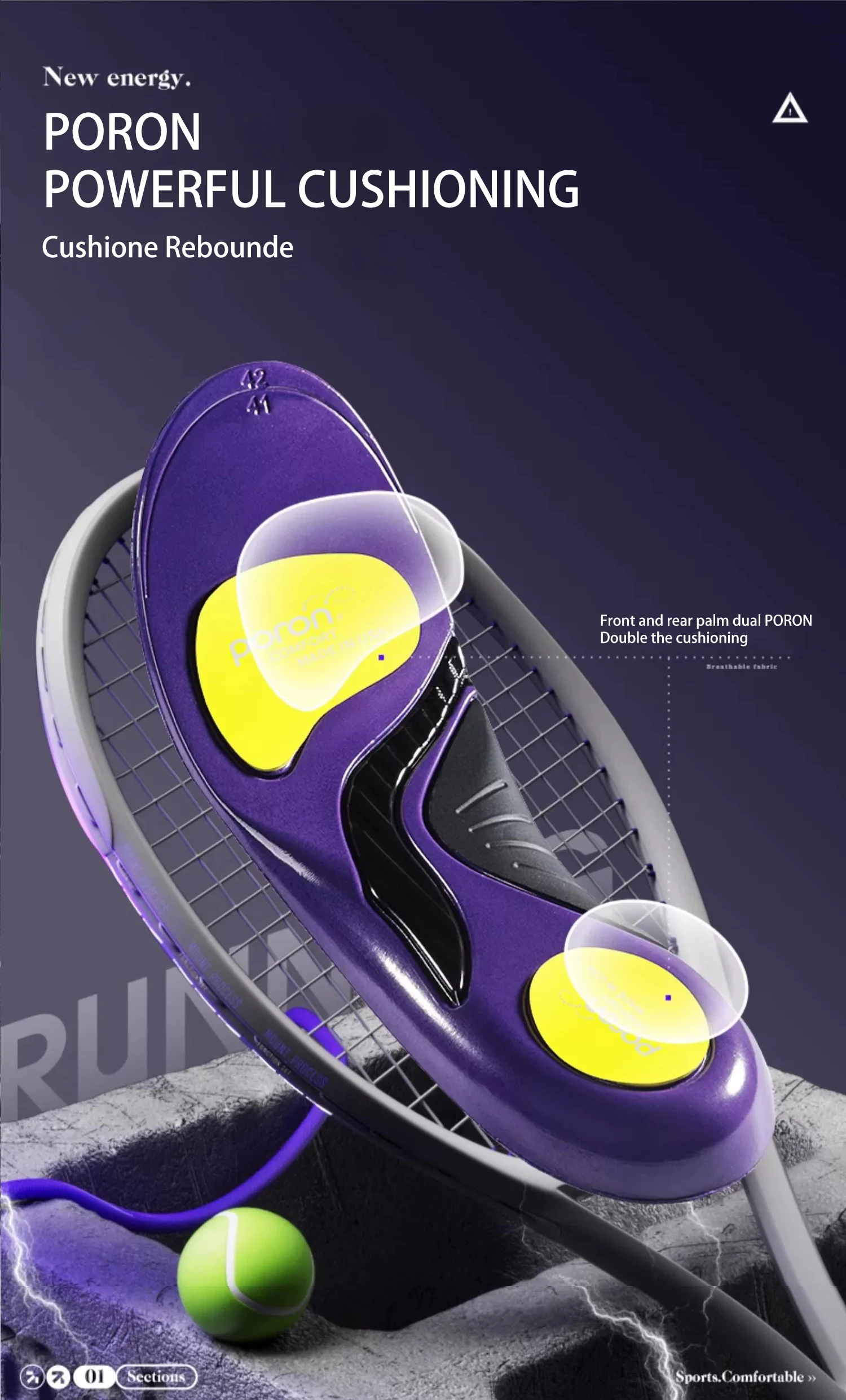 Antibacterial Full Arch Support Insoles for Flat Feet Antibacterial Full Arch Support Insoles for Flat Feet