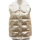 Vest Fur Women's Padded Vest Fur Collar Fashion Colors Sleeveless Jacket Windbreaker