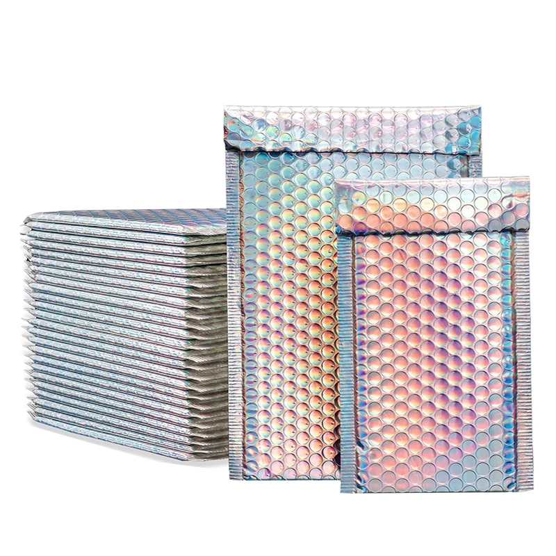 Gdcx Poly Packaging Mailer Holographic Silver Shipping Holographic