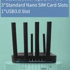 Dual Sim Cards IPQ4019 Gigabit Dual Band 1200Mbps Multiple SIM Cards Wireless Wifi Router