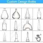 Glass Bottles Extra White Flint 750Ml Empty Vodka Sprits Matte Glass Black Liquor Bottles With Screw Cork Stopper