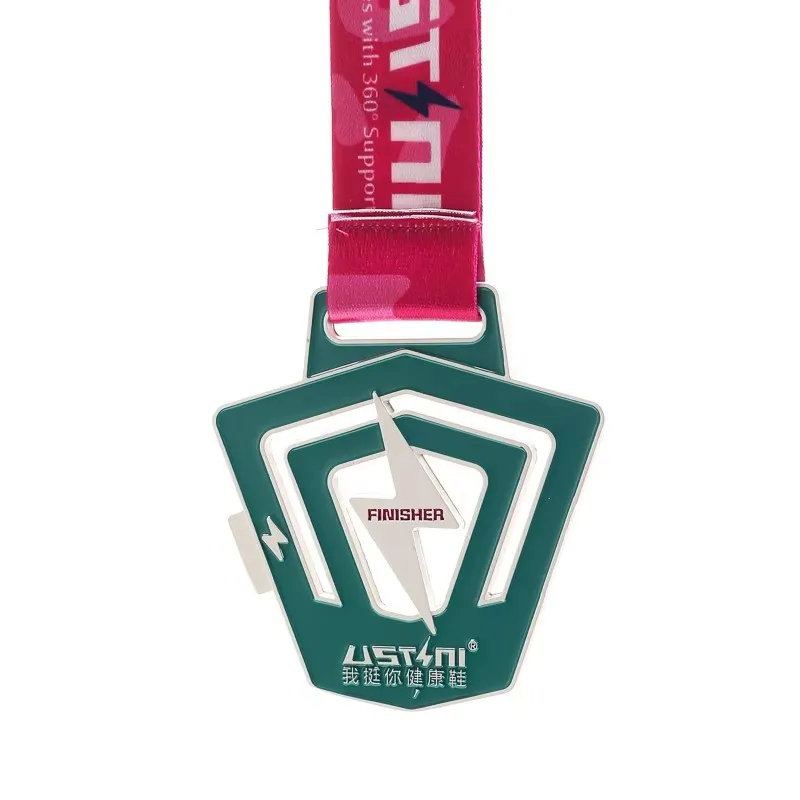 Customized logo Hollow Medal Sports Fun Run 3D Metal Marathon Finisher Running Sports Medals details