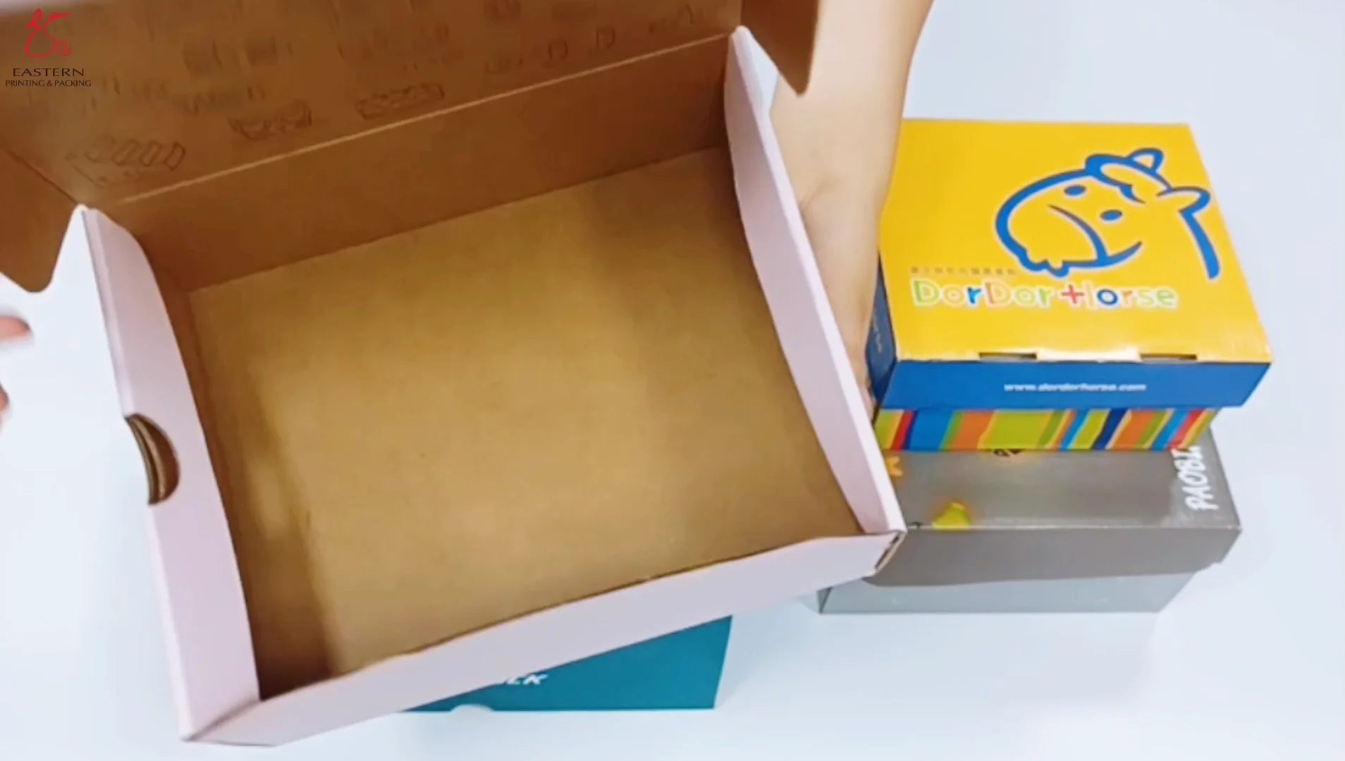 quality luxury color printing shoe corrugated shipping packaging