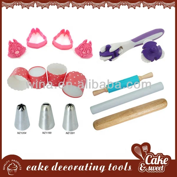 12 Pcs wholesale creative pan rolling pin cookie plunger cutting nozzle icing spatula decoration cake tools bakeware set