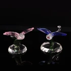 Gift Wholesale Lovely Hot Selling Crystal Dragonfly Crystal Animal Figurines For Creative Wedding Gift