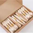 Set Wooden Set Professional Cutlery Set With High Grade Wood