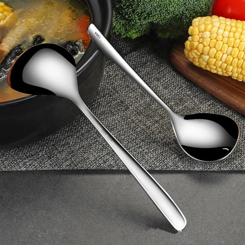 Cooking Tool Accessories Stainless Steel Soup Ladle  Spoon Kitchen Ladle