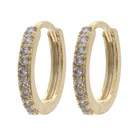 Aretes Zircon Hoops Small Huggies Daily Wear Earrings For College Girls
