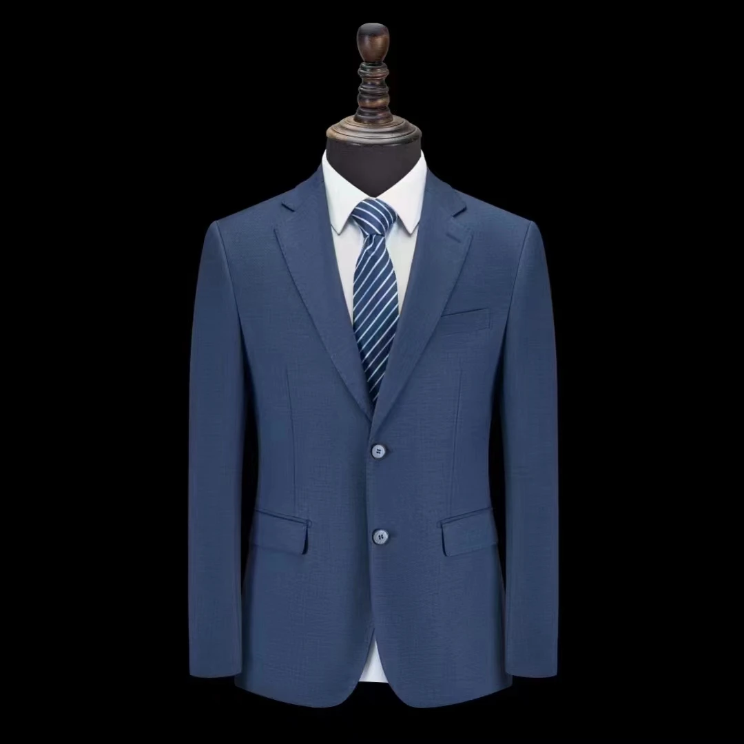 2 BUTTON SOLID COLOR BROWN Men's SUIT Side VENT BACK JACKET STYLE WITH 1 PLEATED PANTS main image 0