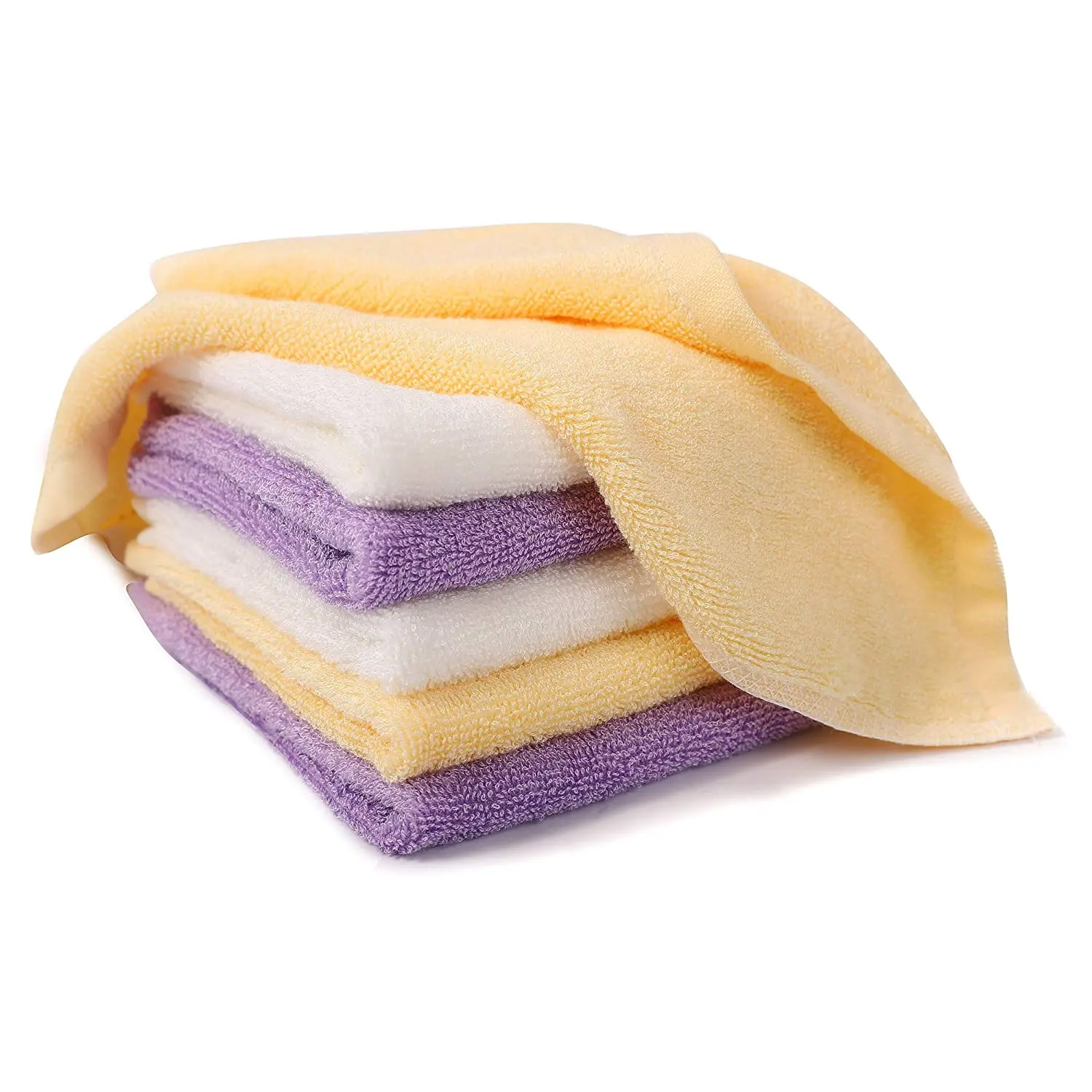Morbida fibra di bambù solida del bambino fazzoletto infante Asciugamano Newborn Washcloth di alimentazione dei bambini Wipe Panno Regard 