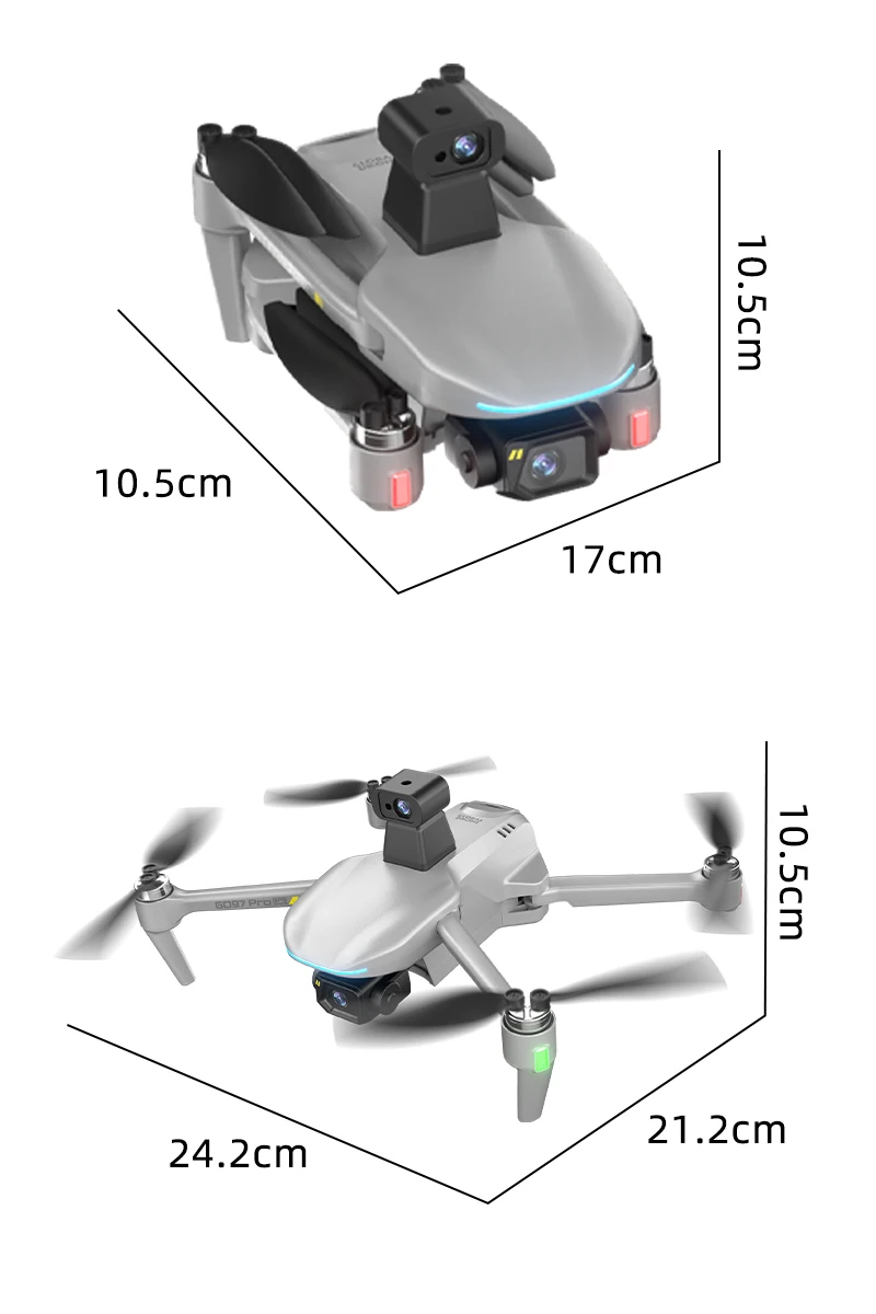 GD97PRO GPS Drone 3-axis Gimbal Ordinary Remote Control Flight Long Range 6KM Display Digital Remote Controller Real 1080P to 4K