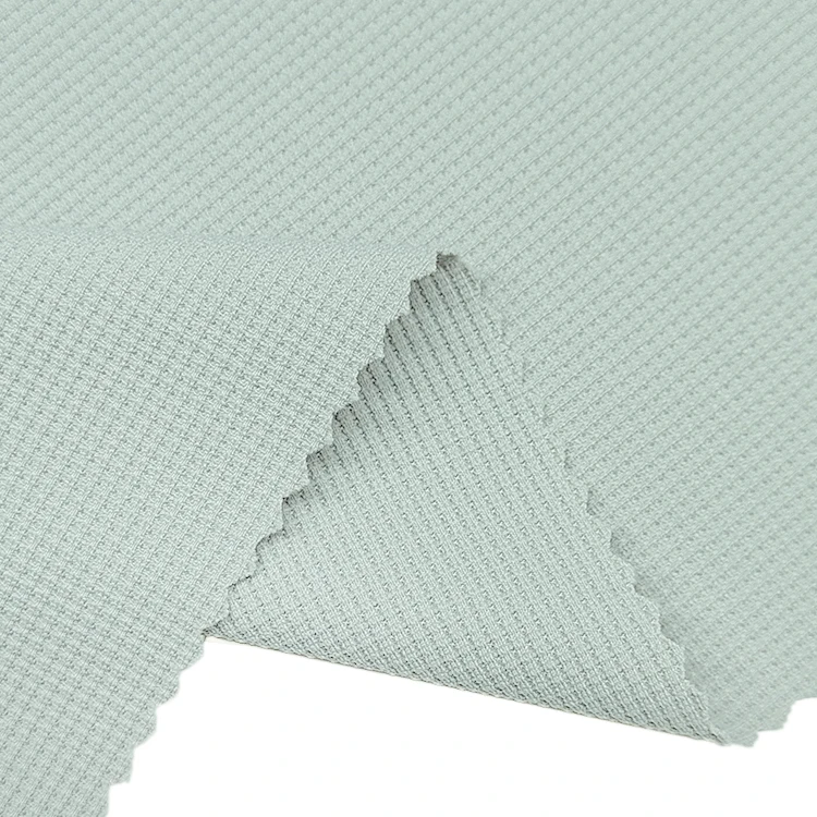 Breathable Solid Activewear Fabrics 82 Nylon 18 Spandex Material Knitted Waffle Fabric for Sale supplier