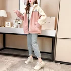 Collar Coat Autumn And Winter Fashion Loose Plus Size Women's Zipper Stand Collar Thick Lamb Wool Coat