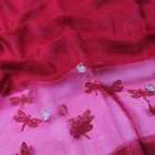 Wool Scarf New Design Dragonfly Embroidery Real Silk Wool Scarf Elegant Ladies Stylish Shawl Scarves
