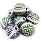 Beads Amazon Hits 18MM Round Mood Carved Beads Plastic Color Change Beads