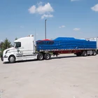 Drop Truck Flatbed Trailer Tarps Lightweight Lumber Tarp 24' X 27' 8' Drop 24' X 27' 8' Drop - Blue
