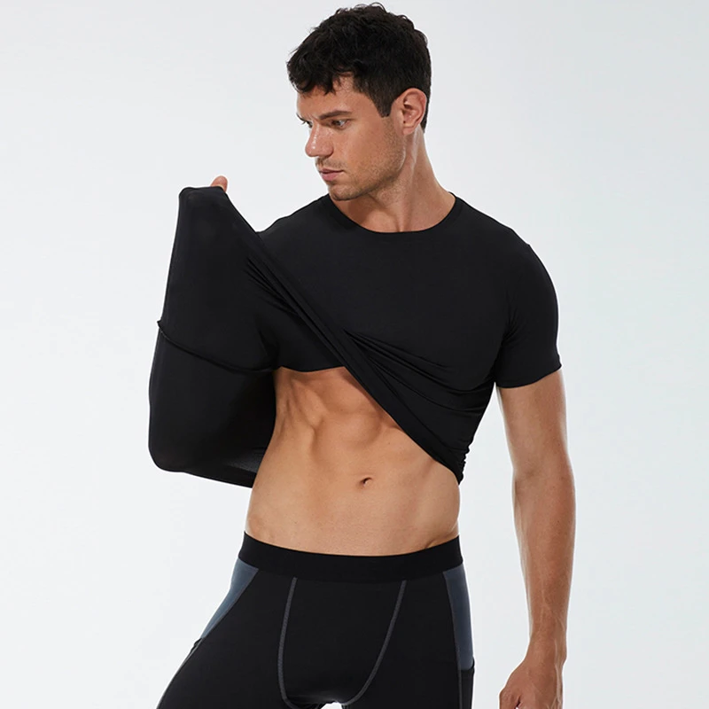 Athletic Clothing Tee Shirt Workout Men 