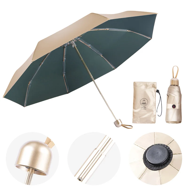 Promotional Outdoor Custom Gift paraguas parapluie Wholesale UV protection portable sunshade pocket mini umbrella with logo