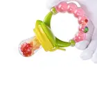 Food Baby Toy Hot Sale New Products Newborn Cute Food Biting Baby Teething Bottle Feeder Hand Bell Baby Toy