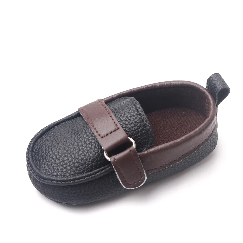 Spring and Autumn Leather Texture Fashion Baby Casual Toddler Leather Shoes factory
