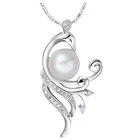 Pendant Pearl Fashion Minimalist Women Phoenix Pendant Silver Plated Phoenix Pearl Pendant CZ Custom