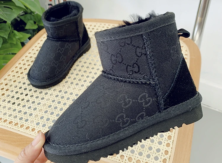 bottes femme sheepskin warm ankle fur wool australian snow winter boots for children snow boots ugghly boots for women