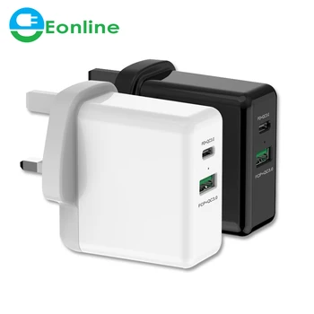 W Ce Fcc Certificate Usb C Pd Fast Type C Travel Wall Quick Charger