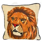 Covers Needlepoint Pillows New Vintage Handmade Lion Head Needlepoint Decorative Pillow Covers