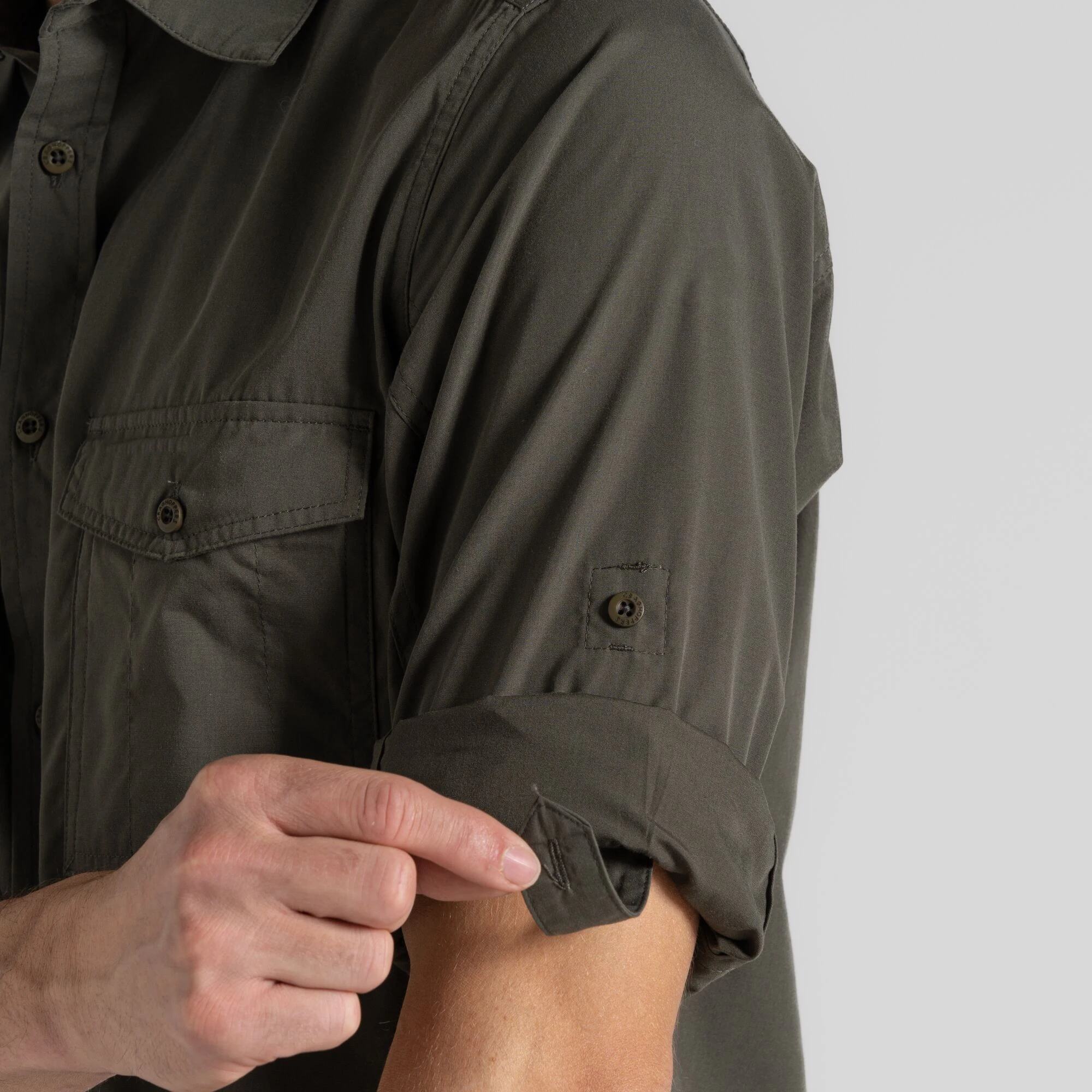 personalizar Logo alta calidad UPF50+ proteccion solar Resistente al desgarro Respirable Outdoor Camisas de hombre